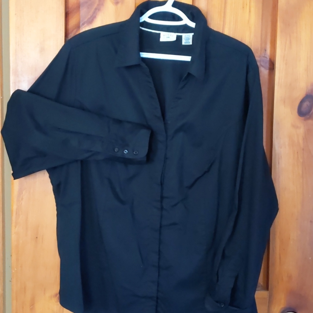Black Lee riders ladies plus size blouse